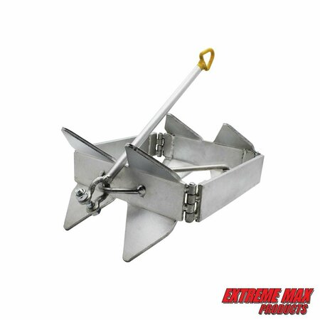 EXTREME MAX Extreme Max 3006.6652 BoatTector Zinc-Plated Cube Anchor (Box Style) - 19 lbs. 3006.6652